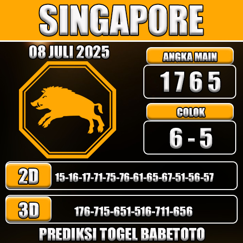 PREDIKSI TOGEL SINGAPORE 08 JULI 2025