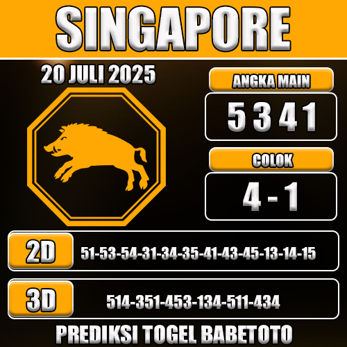 PREDIKSI TOGEL SINGAPORE 20 JULI 2025