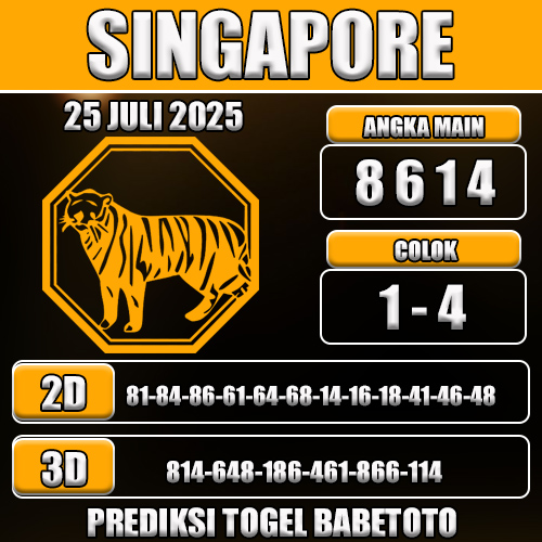 PREDIKSI TOGEL SINGAPORE 25 JULI 2025