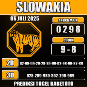 PREDIKSI TOGEL SLOWAKIA 06 JULI 2025