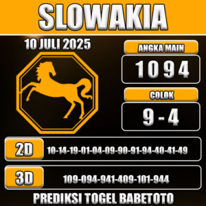 PREDIKSI TOGEL SLOWAKIA 10 JULI 2025