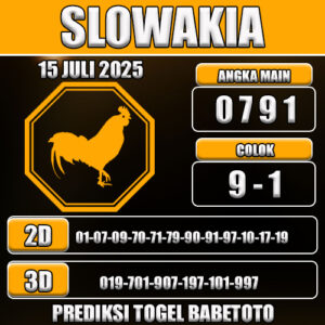 PREDIKSI TOGEL SLOWAKIA 15 JULI 2025