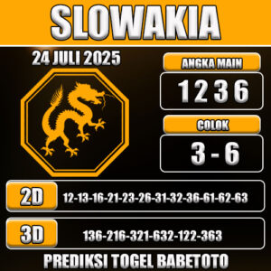 PREDIKSI TOGEL SLOWAKIA 24 JULI 2025