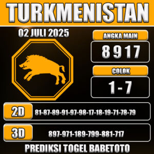 PREDIKSI TOGEL TURKMENISTAN 02 JULI 2025