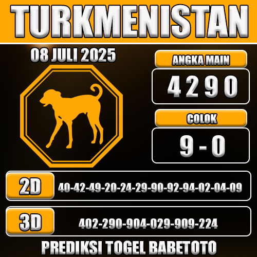 PREDIKSI TOGEL TURKMENISTAN 08 JULI 2025