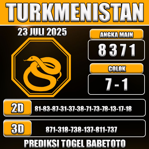 PREDIKSI TOGEL TURKMENISTAN 23 JULI 2025