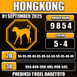 PREDIKSI TOGEL HONGKONG 01 SEPTEMBER 2025
