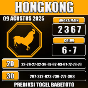 PREDIKSI TOGEL HONGKONG 09 AGUSTUS 2025