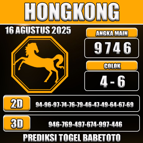 PREDIKSI TOGEL HONGKONG 16 AGUSTUS 2025