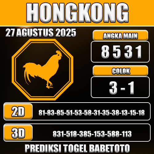 PREDIKSI TOGEL HONGKONG 27 AGUSTUS 2025