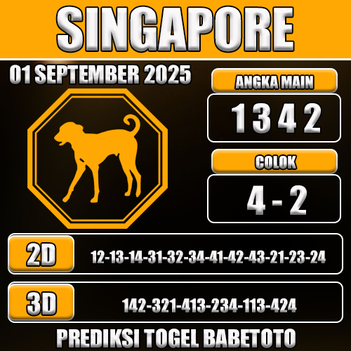PREDIKSI TOGEL SINGAPORE 01 SEPTEMBER 2025