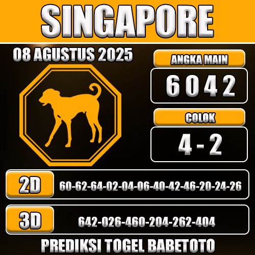 PREDIKSI TOGEL SINGAPORE 08 AGUSTUS 2025