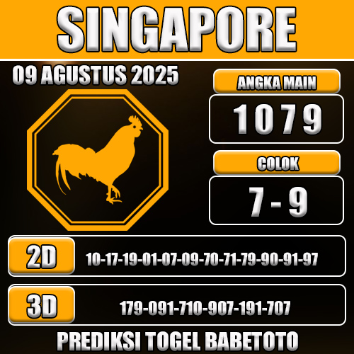 PREDIKSI TOGEL SINGAPORE 09 AGUSTUS 2025