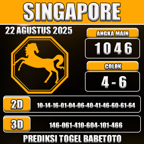 PREDIKSI TOGEL SINGAPORE 22 AGUSTUS 2025