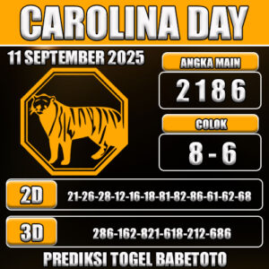 PREDIKSI TOGEL CAROLINA DAY 11 SEPTEMBER 2025