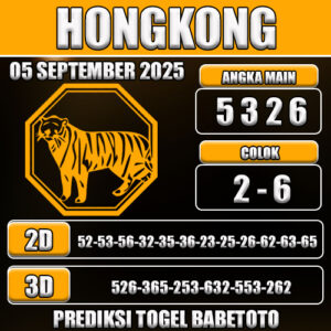 PREDIKSI TOGEL HONGKONG 05 SEPTEMBER 2025