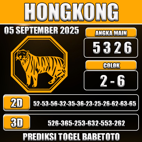 PREDIKSI TOGEL HONGKONG 05 SEPTEMBER 2025