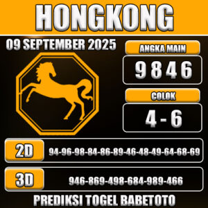 PREDIKSI TOGEL HONGKONG 09 SEPTEMBER 2025