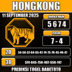PREDIKSI TOGEL HONGKONG 11 SEPTEMBER 2025