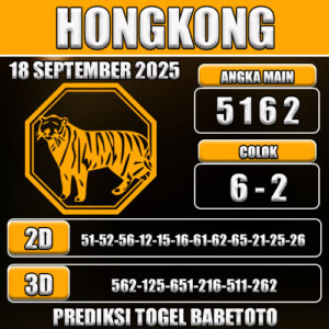 PREDIKSI TOGEL HONGKONG 18 SEPTEMBER 2025