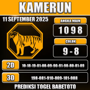 PREDIKSI TOGEL KAMERUN 11 SEPTEMBER 2025