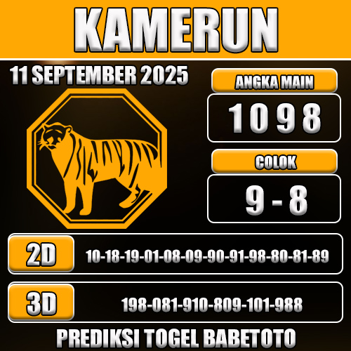 PREDIKSI TOGEL KAMERUN 11 SEPTEMBER 2025
