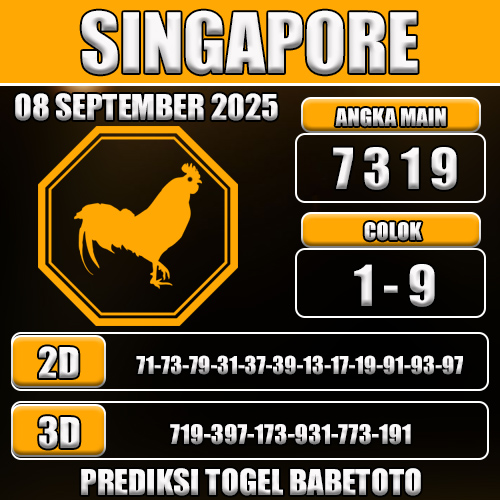 PREDIKSI TOGEL SINGAPORE 08 SEPTEMBER 2025