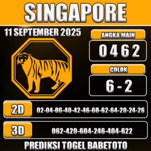 PREDIKSI TOGEL SINGAPORE 11 SEPTEMBER 2025