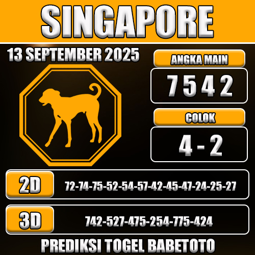 PREDIKSI TOGEL SINGAPORE 13 SEPTEMBER 2025