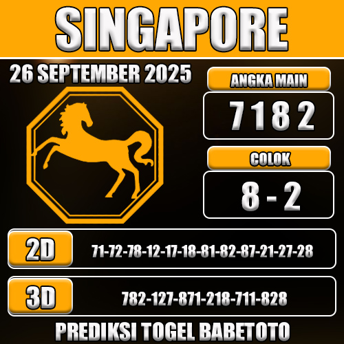 PREDIKSI TOGEL SINGAPORE 26 SEPTEMBER 2025