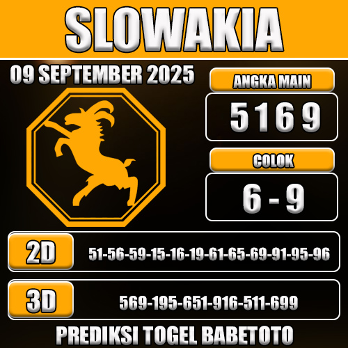 PREDIKSI TOGEL SLOWAKIA 09 SEPTEMBER 2025