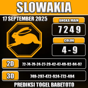 PREDIKSI TOGEL SLOWAKIA 17 SEPTEMBER 2025