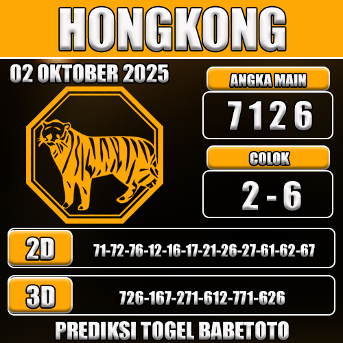 PREDIKSI TOGEL HONGKONG 02 OKTOBER 2025