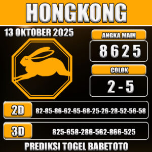 PREDIKSI TOGEL HONGKONG 13 OKTOBER 2025