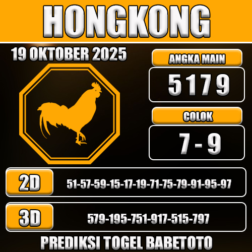 PREDIKSI TOGEL HONGKONG 19 OKTOBER 2025