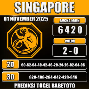 PREDIKSI TOGEL SINGAPORE 01 NOVEMBER 2025