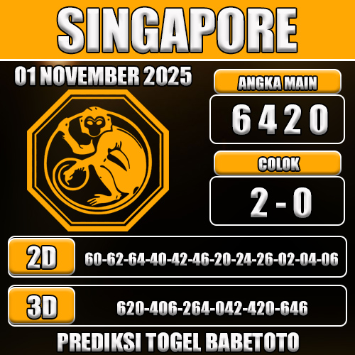 PREDIKSI TOGEL SINGAPORE 01 NOVEMBER 2025
