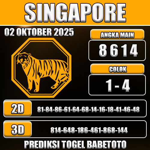 PREDIKSI TOGEL SINGAPORE 02 OKTOBER 2025