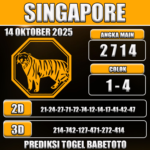 PREDIKSI TOGEL SINGAPORE 14 OKTOBER 2025