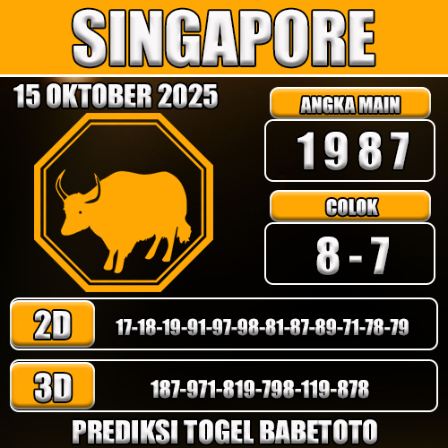 PREDIKSI TOGEL SINGAPORE 15 OKTOBER 2025