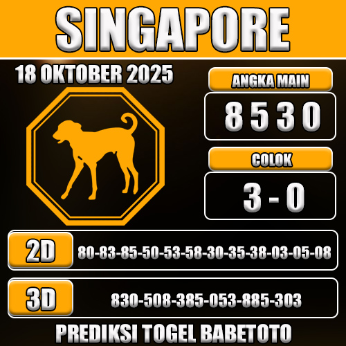 PREDIKSI TOGEL SINGAPORE 18 OKTOBER 2025