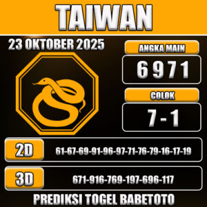 PREDIKSI TOGEL TAIWAN 23 OKTOBER 2025