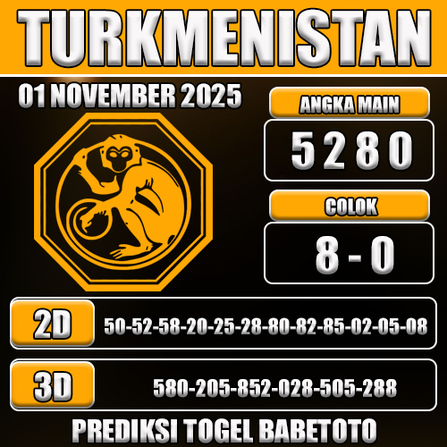 PREDIKSI TOGEL TURKMENISTAN 01 NOVEMBER 2025