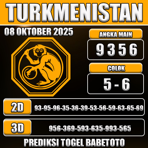 PREDIKSI TOGEL TURKMENISTAN 08 OKTOBER 2025