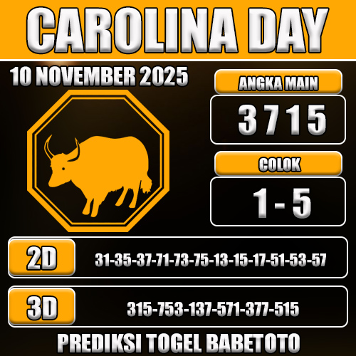 PREDIKSI TOGEL CAROLINA DAY 10 NOVEMBER 2025