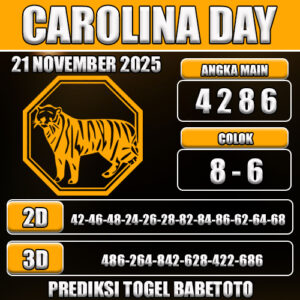 PREDIKSI TOGEL CAROLINA DAY 21 NOVEMBER 2025