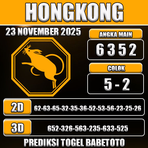 PREDIKSI TOGEL HONGKONG 23 NOVEMBER 2025