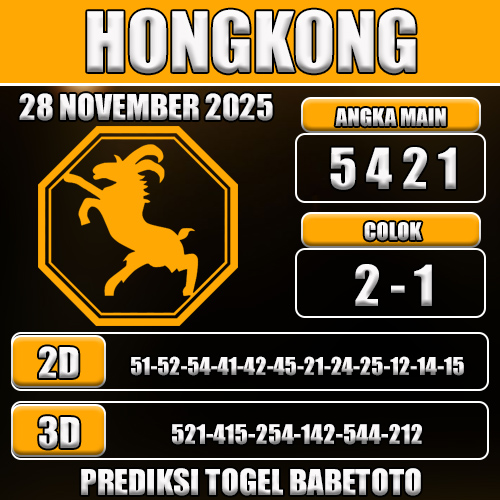 PREDIKSI TOGEL HONGKONG 28 NOVEMBER 2025