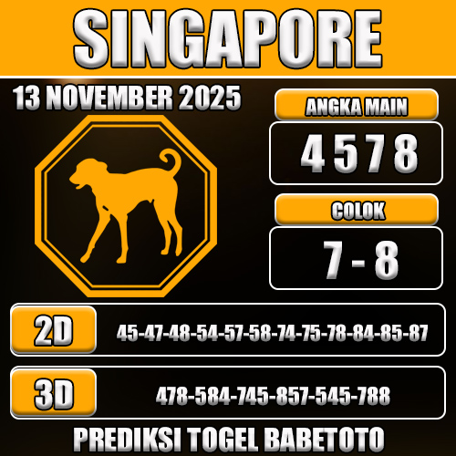 PREDIKSI TOGEL SINGAPORE 13 NOVEMBER 2025