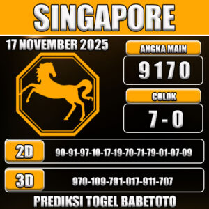 PREDIKSI TOGEL SINGAPORE 17 NOVEMBER 2025